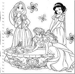 Desenhos para Colorir - Desenhos e Riscos  Princesas para colorear,  Princesas dibujos, Dibujos fáciles