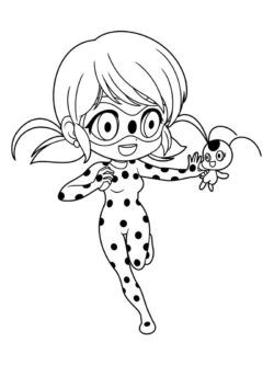 65 desenhos da Ladybug para colorir