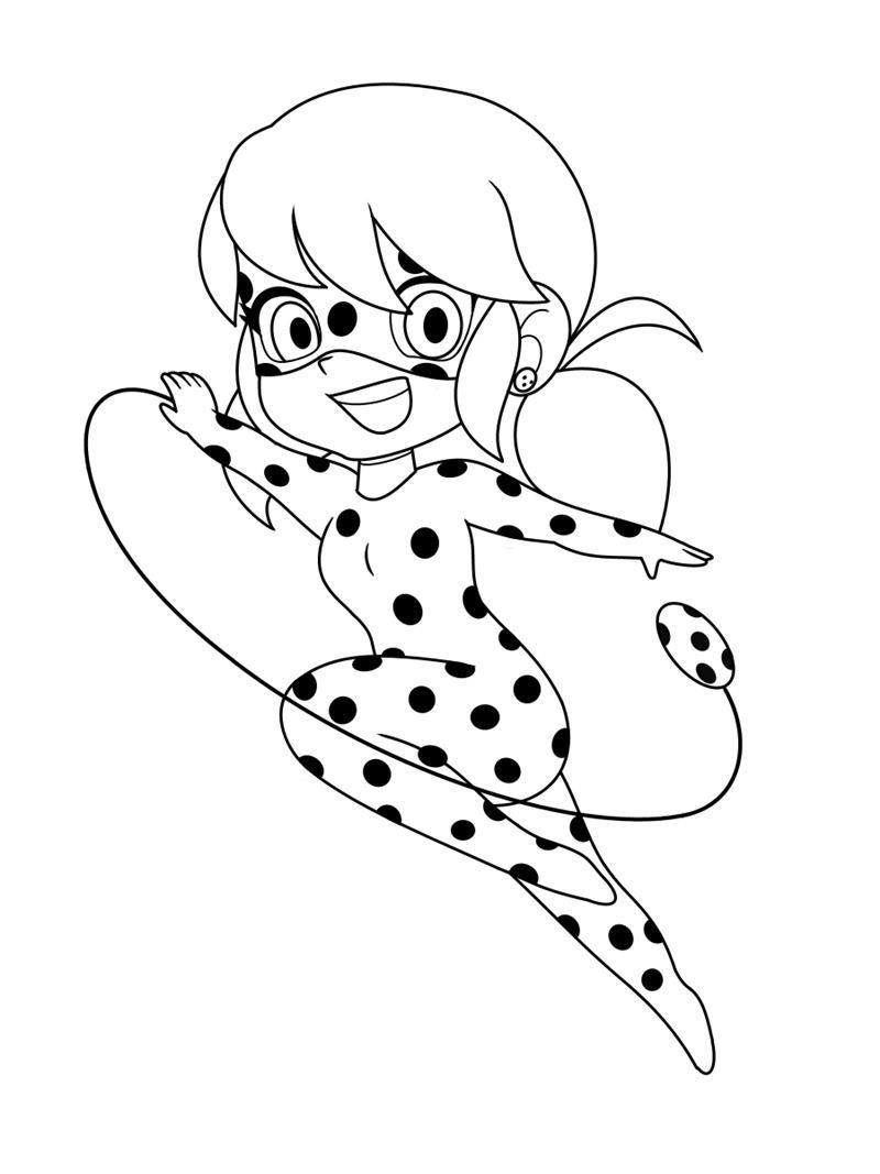 Ladybug Infantil Em Ação Desenhos Para Colorir