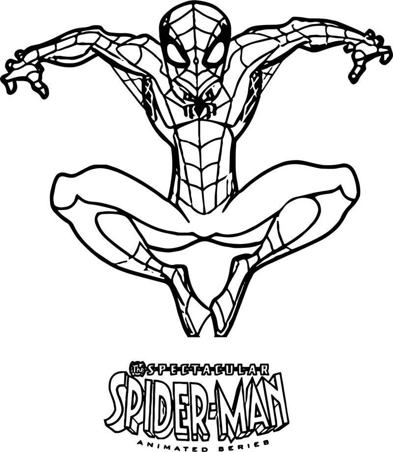 Desenho de Homem-Aranha pegou Doutor Octopus para colorir
