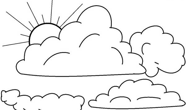 Desenho de Nuvem para Colorir - Colorir.com