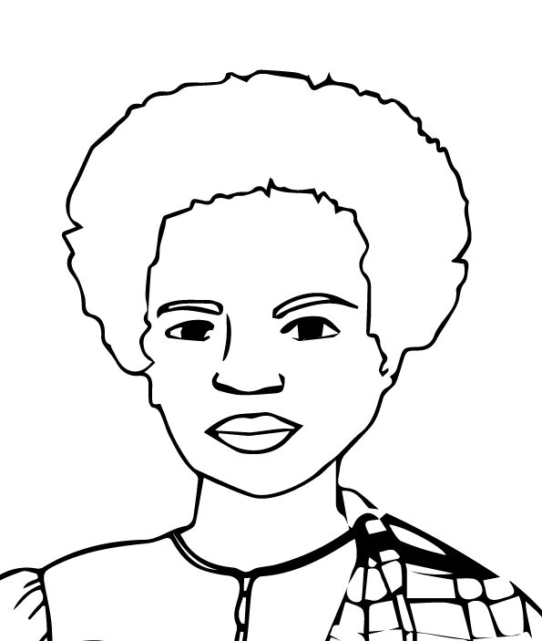 Desenho da Consciência Negra para colorir  Coisas simples para desenhar,  Desenhos de arte simples, Dia da consciência negra