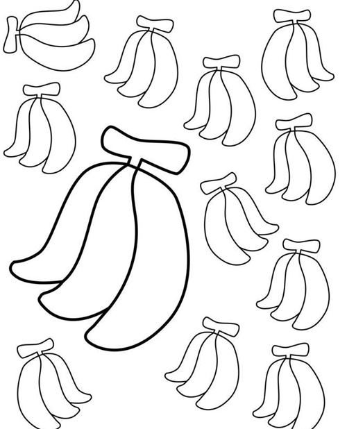 27+ Desenhos de Banana → Imprimir e Colorir/Pintar
