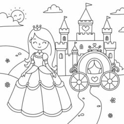 ▷ Desenhos de Princesas para colorir