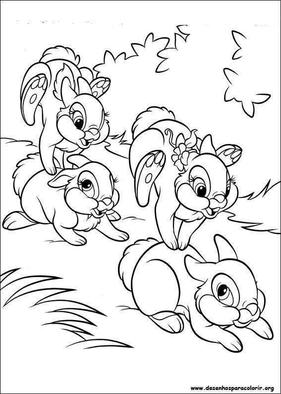 Coelhinhos da Disney – Desenhos para Colorir